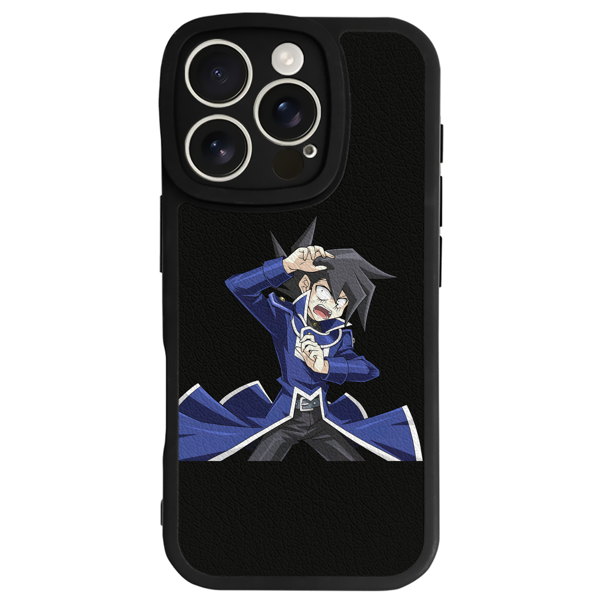 （画像用） 遊☆戯☆王 Yu-Gi-Oh! 【iPhone 16シリーズ対応】シリコンスマホケース（レザー調） 材質：シリコン